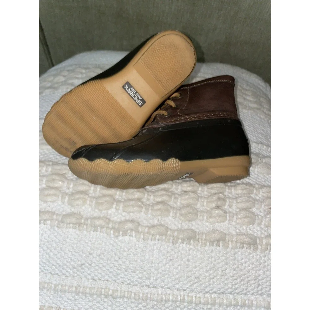 Sperry SaltWater Boot Youth Girls Size 10M Duck Rain Boot
